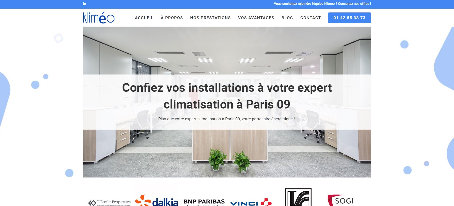 Kliméo, génie climatique Paris 09